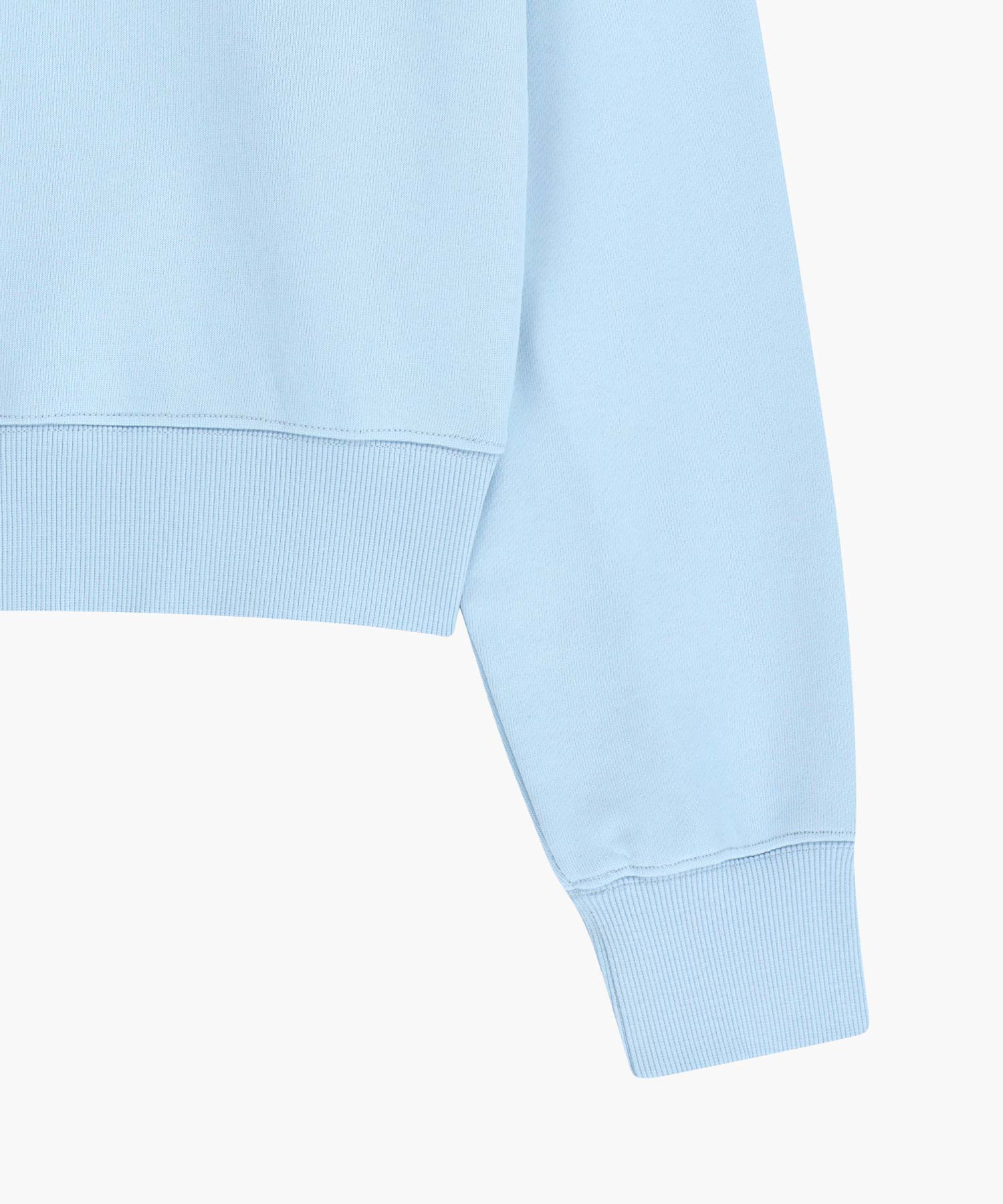 Marithe & Francois Girbaud - Flower Classic Logo Crop Sweatshirt (Sky Blue) product image 10 | TRAB K-Fashion Australia