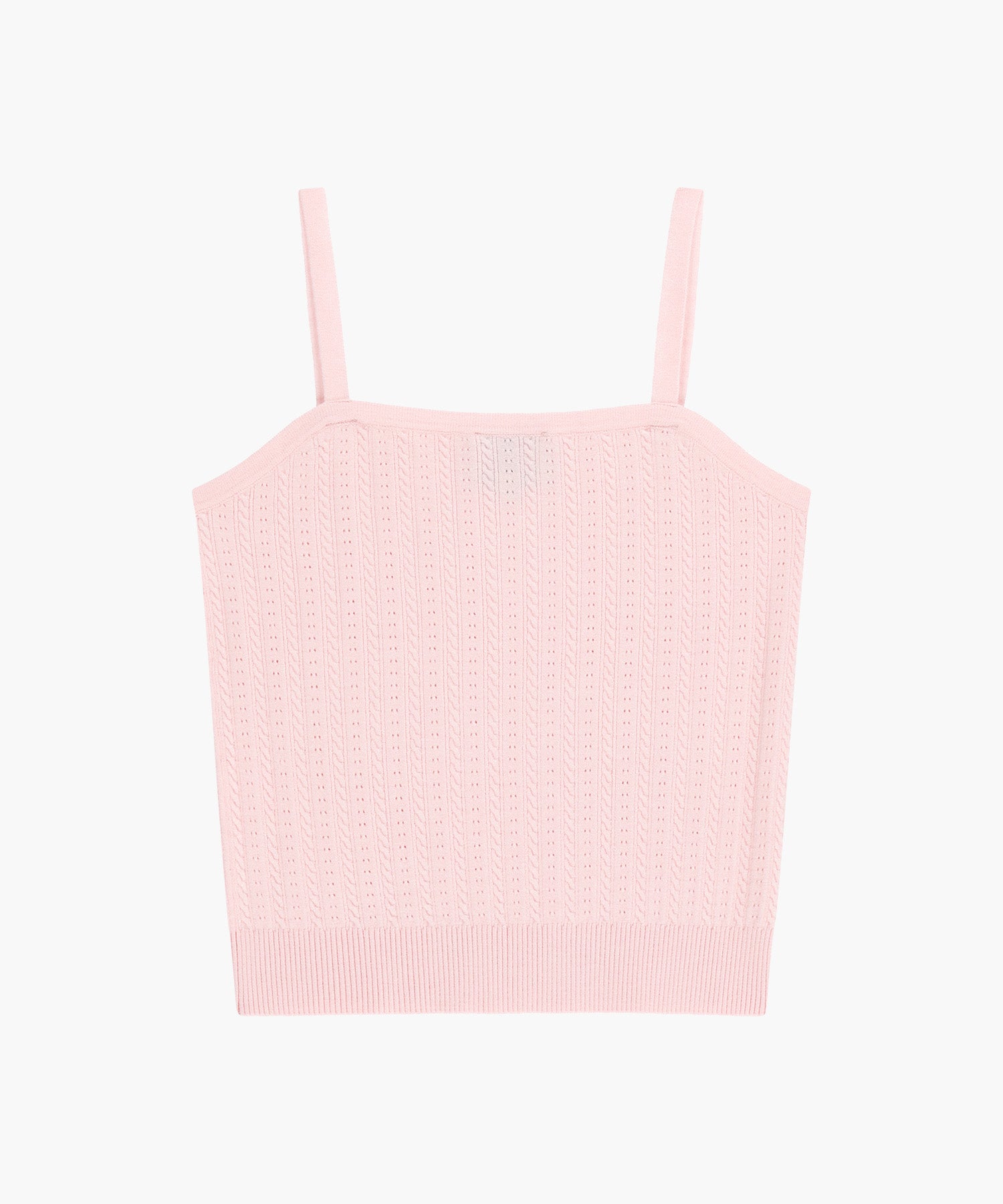 Marithe & Francois Girbaud - Small Classic Logo Half Knit Cardigan Set Up (Light Pink) product image 10 | TRAB K-Fashion Australia