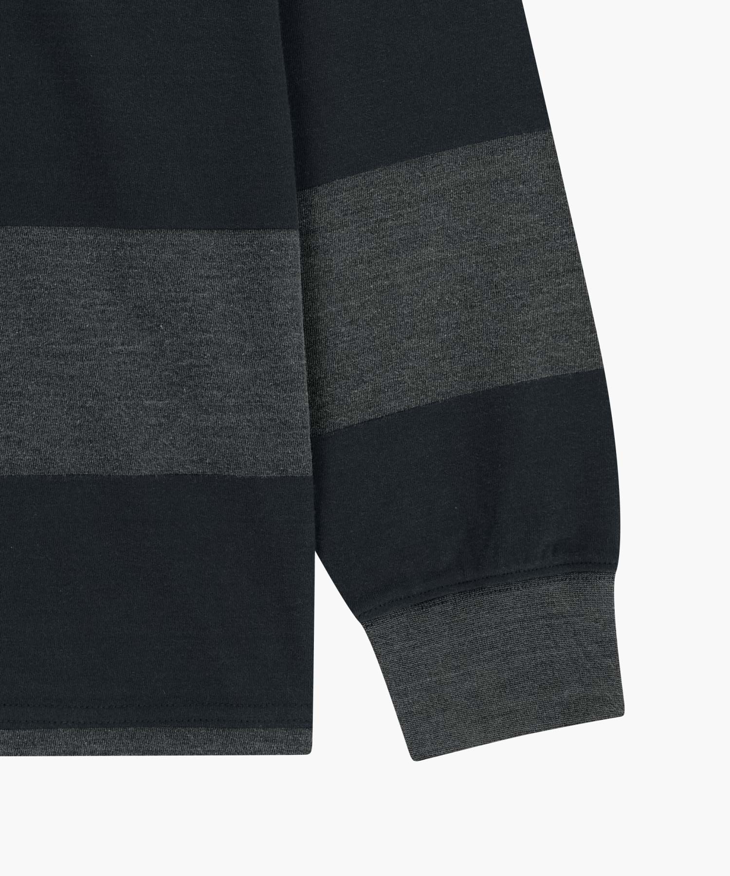 Marithe & Francois Girbaud - Washed Denim Collar Long Sleeve Tee (Charcoal) product image 10 | TRAB K-Fashion Australia