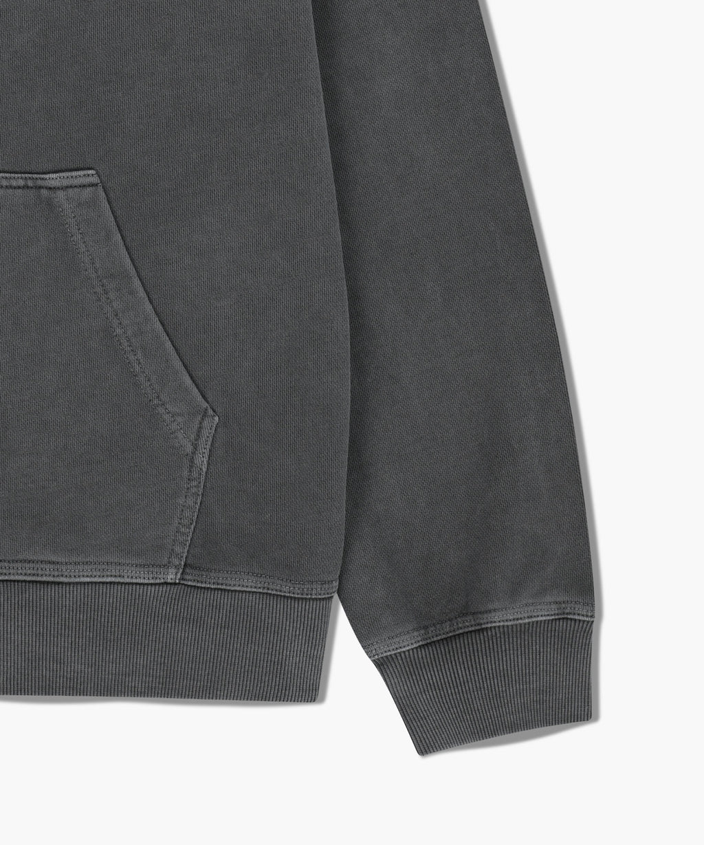 Marithe & Francois Girbaud - Crest Logo Garment Dyed Oversized Hoodie (Charcoal) product image 10 | TRAB K-Fashion Australia