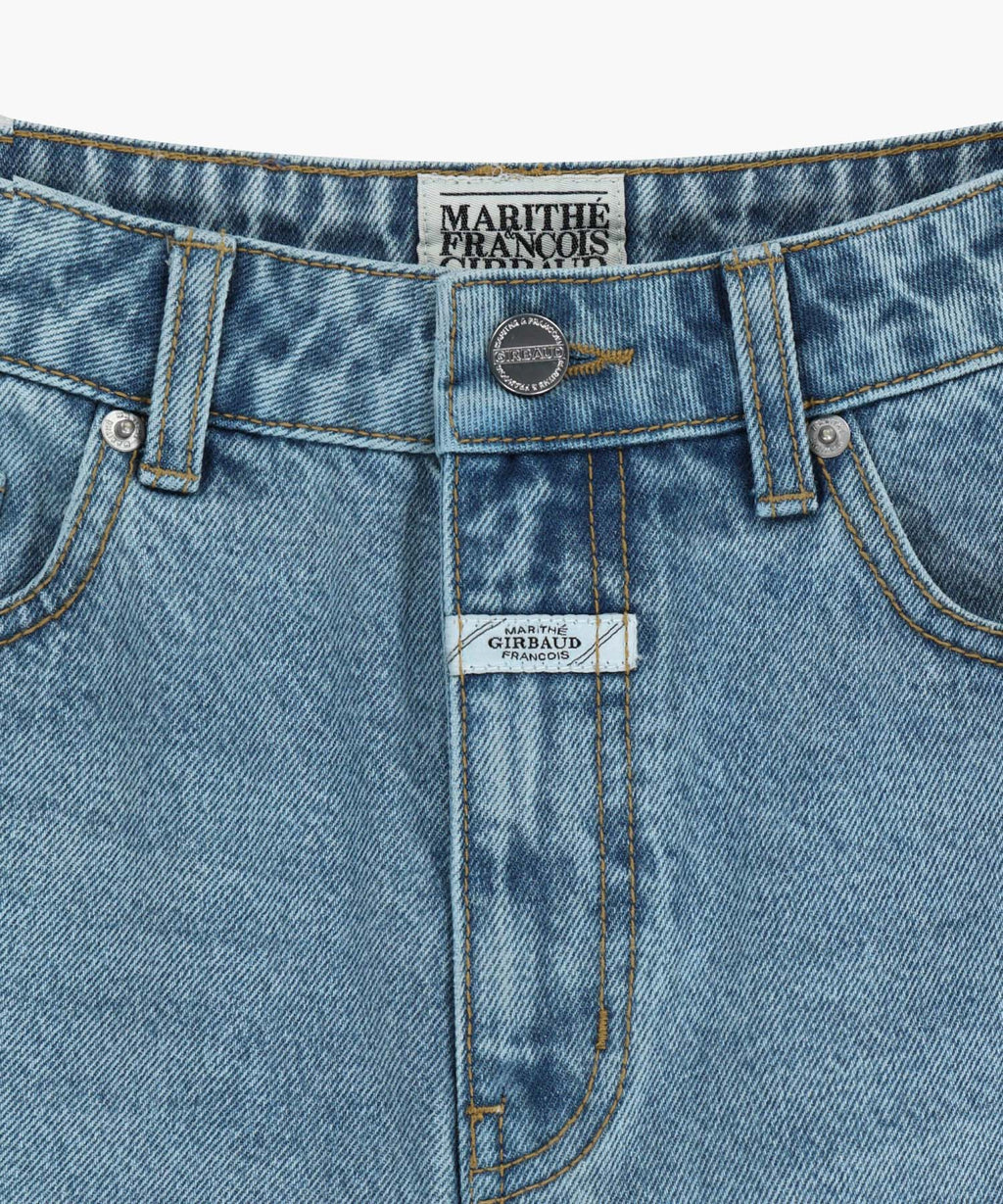 Marithe & Francois Girbaud - Raw Edge Washed Denim Shorts (Light Blue) product image 11 | TRAB K-Fashion Australia