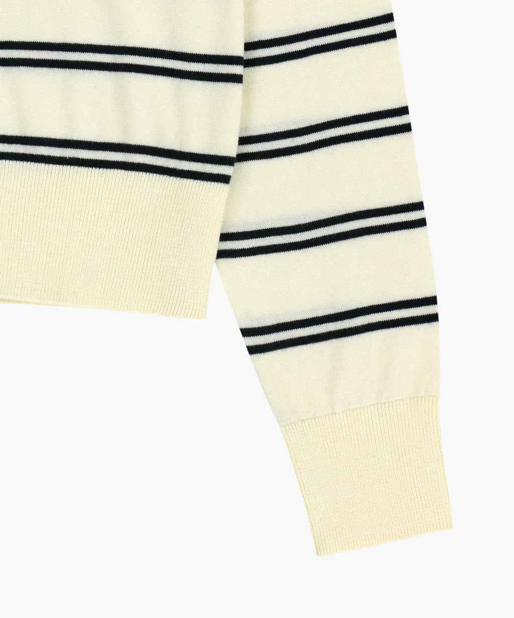 Marithe & Francois Girbaud - Stripe Knit Cardigan (Ivory) product image 10 | TRAB K-Fashion Australia