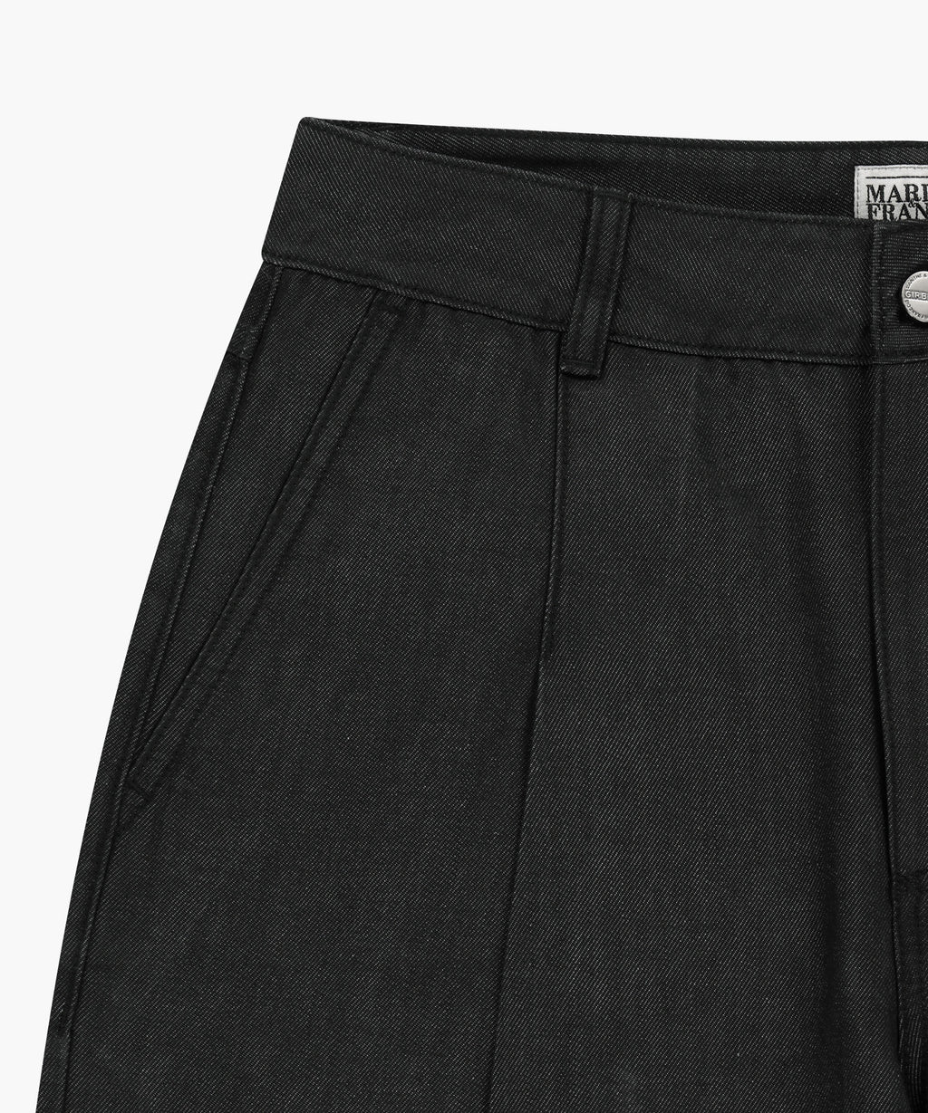 Marithe & Francois Girbaud - Wide Fit Tuck Denim Pants (Black) product image 10 | TRAB K-Fashion Australia