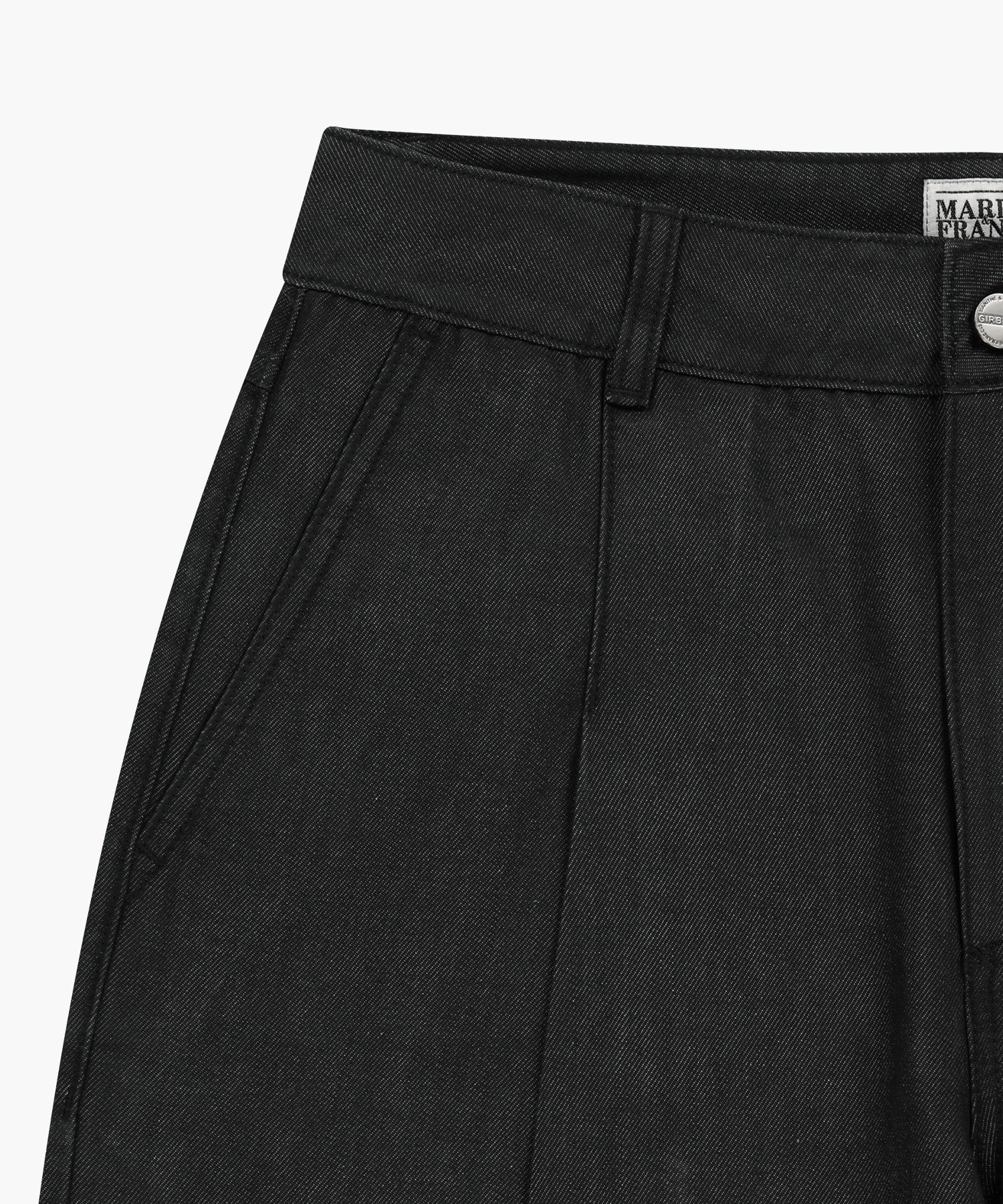 Marithe & Francois Girbaud - Wide Fit Tuck Denim Pants (Black) product image 10 | TRAB K-Fashion Australia