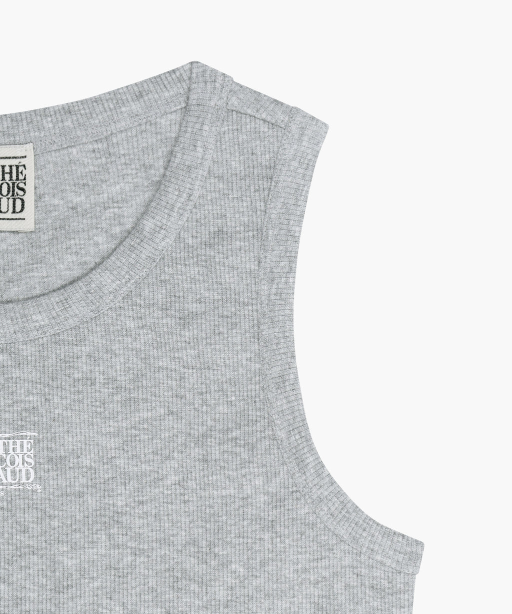 Marithe & Francois Girbaud - Ribbon Classic Logo Sleeveless (Heather Gray) product image 10 | TRAB K-Fashion Australia