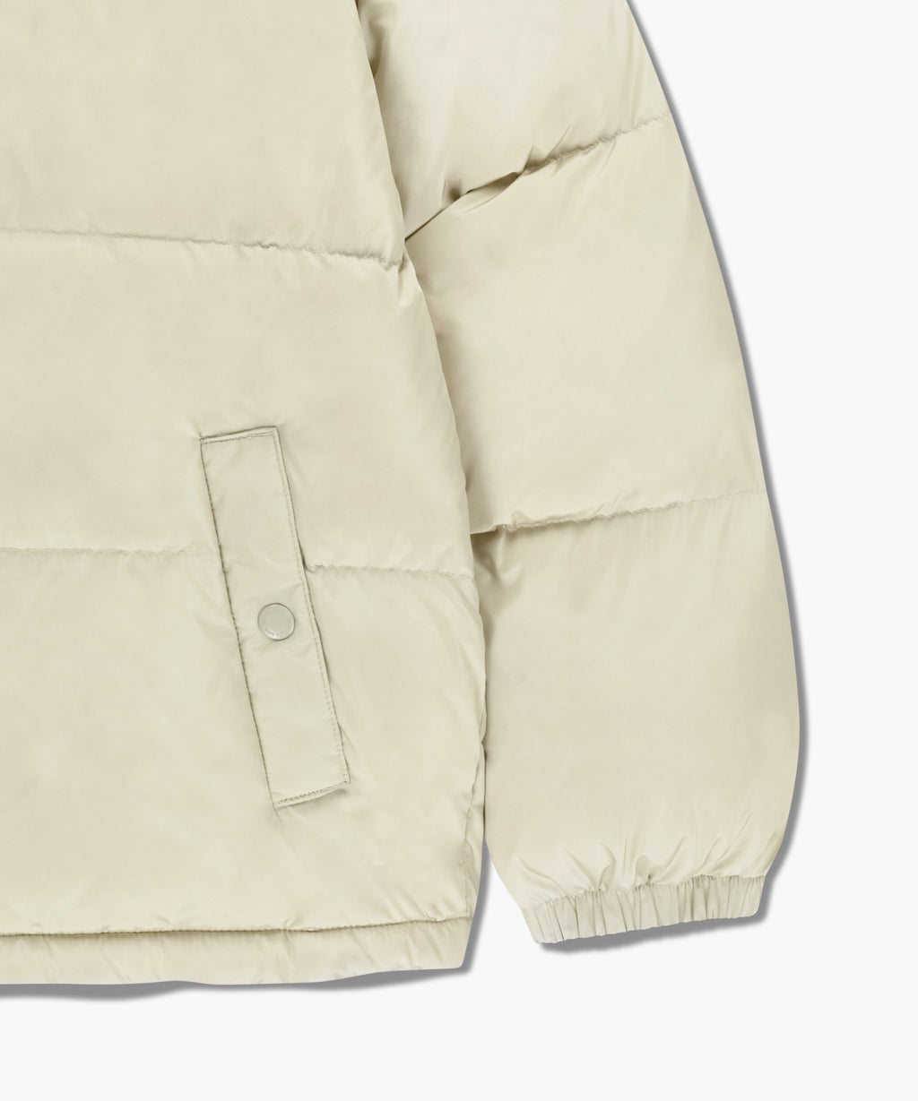 Marithe & Francois Girbaud - Classic Logo Down Jacket (Light Beige) product image 14 | TRAB K-Fashion Australia