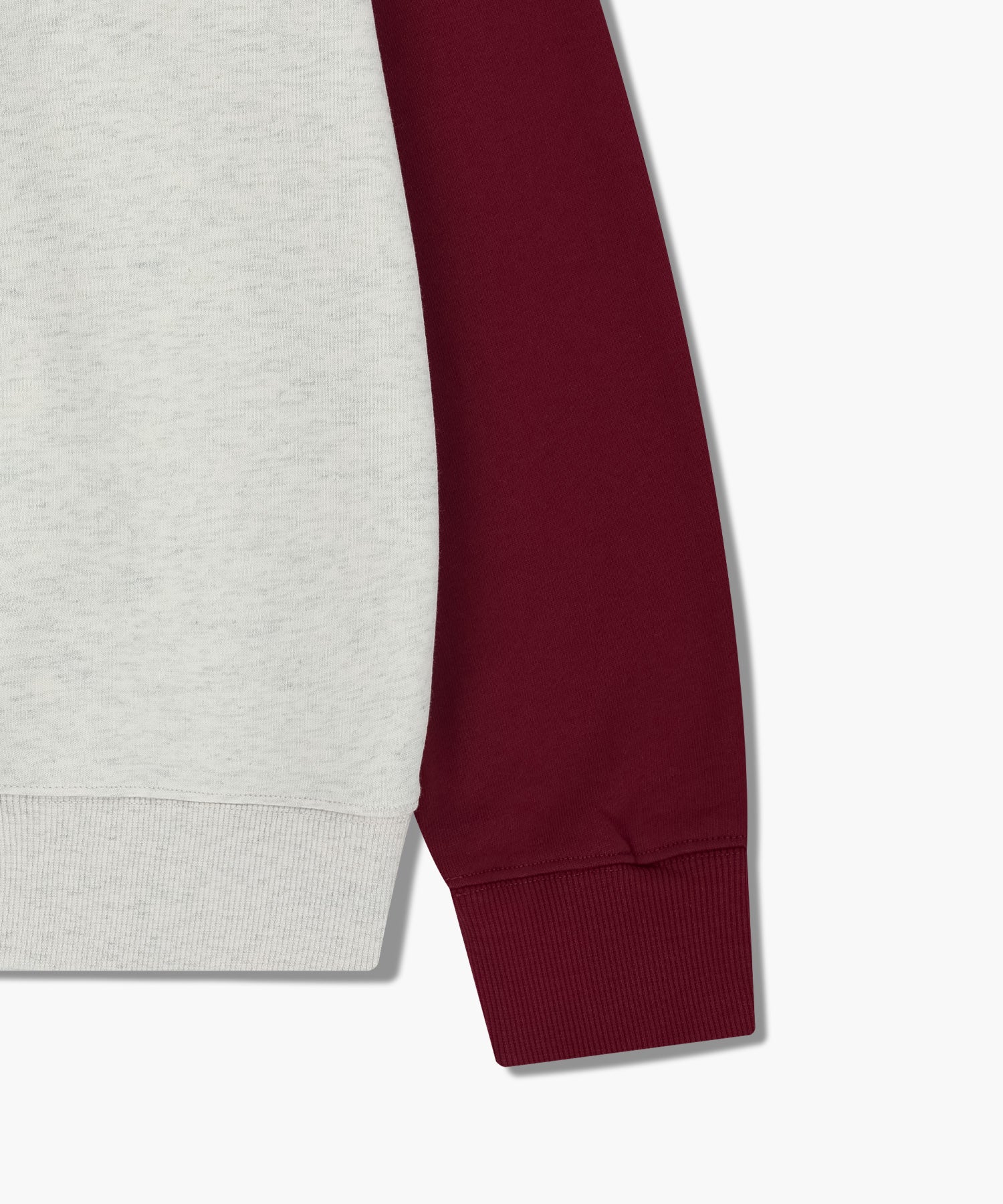 Marithe & Francois Girbaud - Classic Logo Color Block Raglan Sweatshirt (Burgundy) product image 10 | TRAB K-Fashion Australia