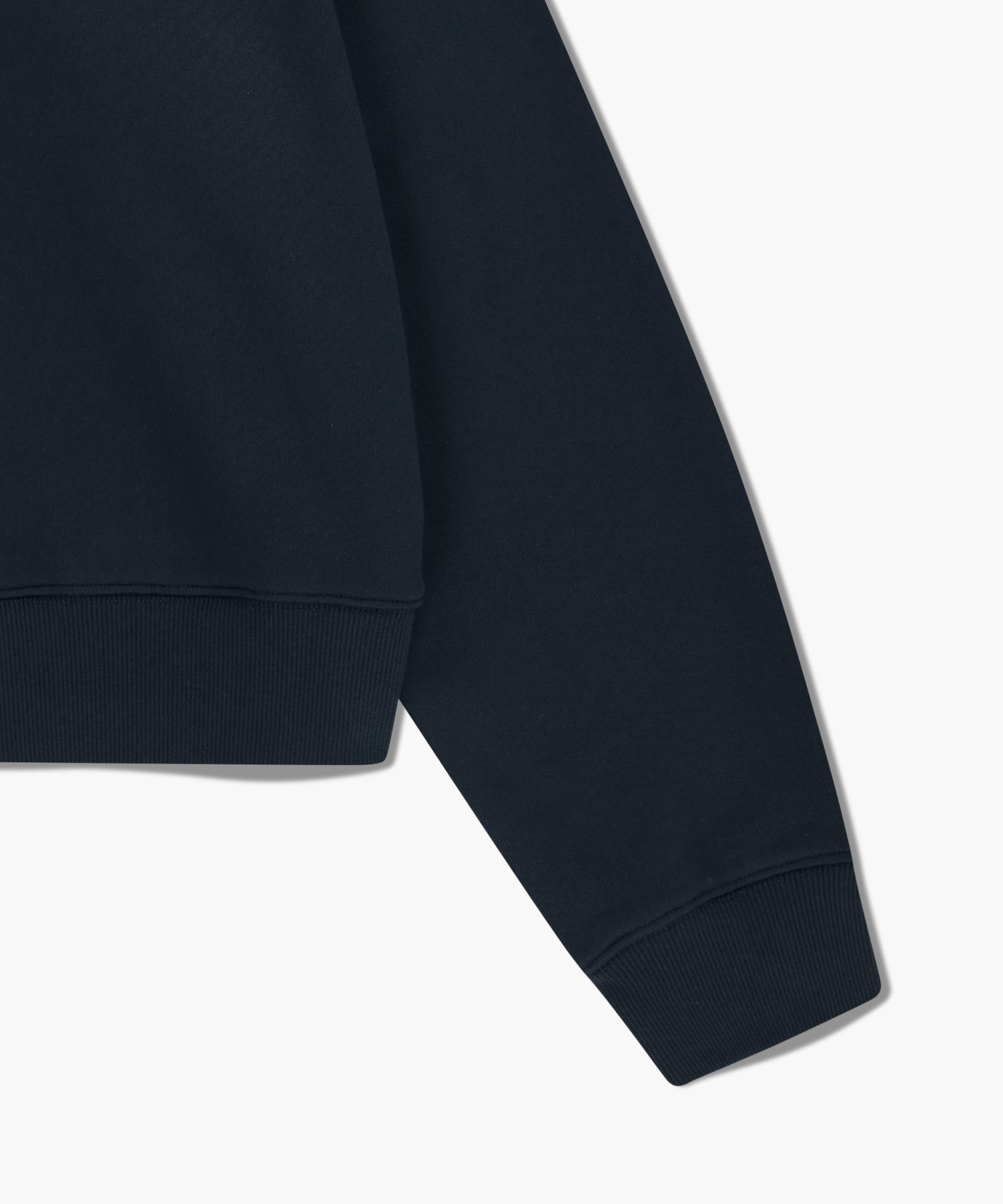Marithe & Francois Girbaud - Classic Logo Half Zipup Crop Sweatshirt (Navy) product image 10 | TRAB K-Fashion Australia