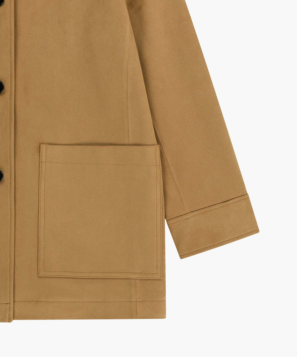 Marithe & Francois Girbaud - Faux Suede Collar Jacket (Camel) product image 10 | TRAB K-Fashion Australia