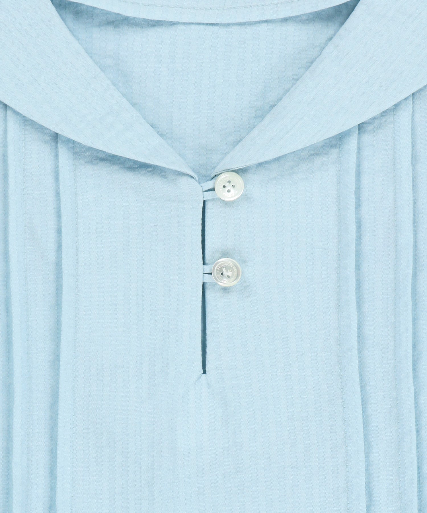 Marithe & Francois Girbaud - Pin Tuck Sailor Half Sleeve Shirt (Sky Blue) product image 10 | TRAB K-Fashion Australia