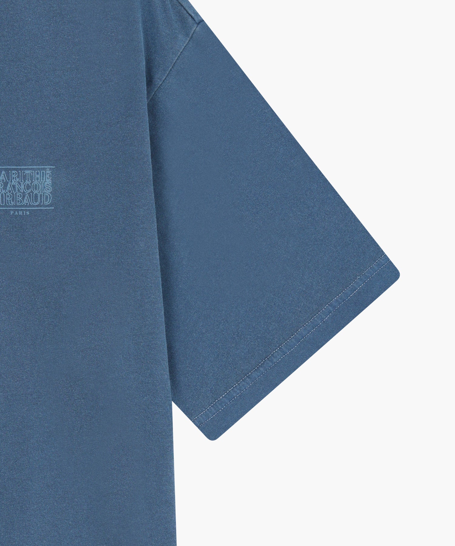 Marithe & Francois Girbaud - Outline Classic Logo Dyeing Oversized Tee (Light Blue) product image 10 | TRAB K-Fashion Australia