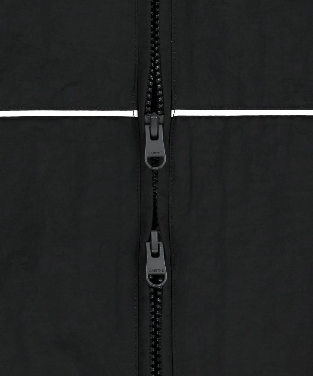 Marithe & Francois Girbaud - Classic Logo High Neck Wind Jacket (Black) product image 10 | TRAB K-Fashion Australia