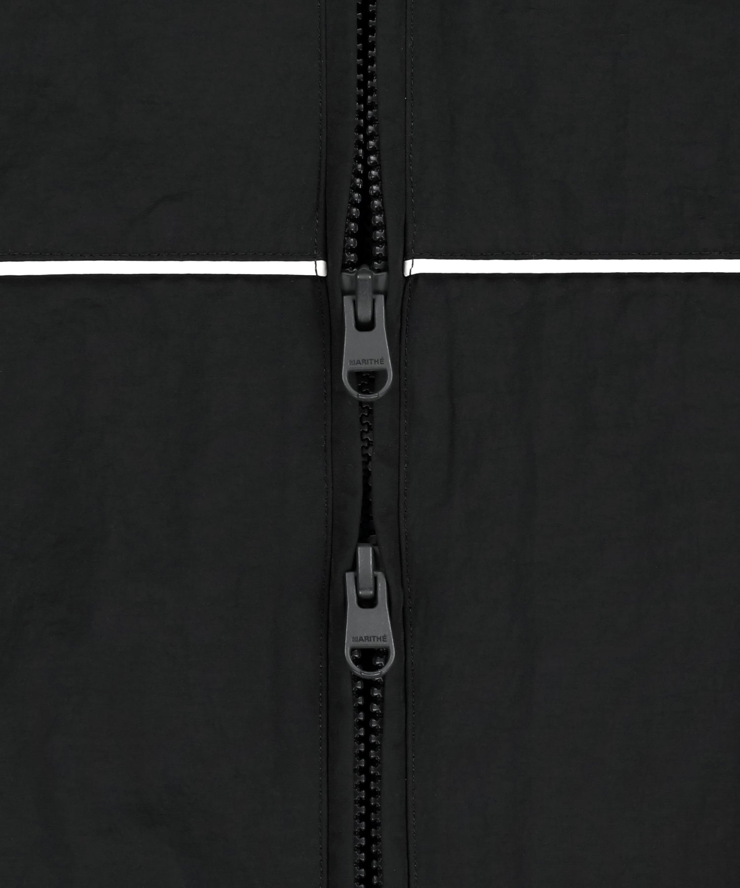 Marithe & Francois Girbaud - Classic Logo High Neck Wind Jacket (Black) product image 10 | TRAB K-Fashion Australia