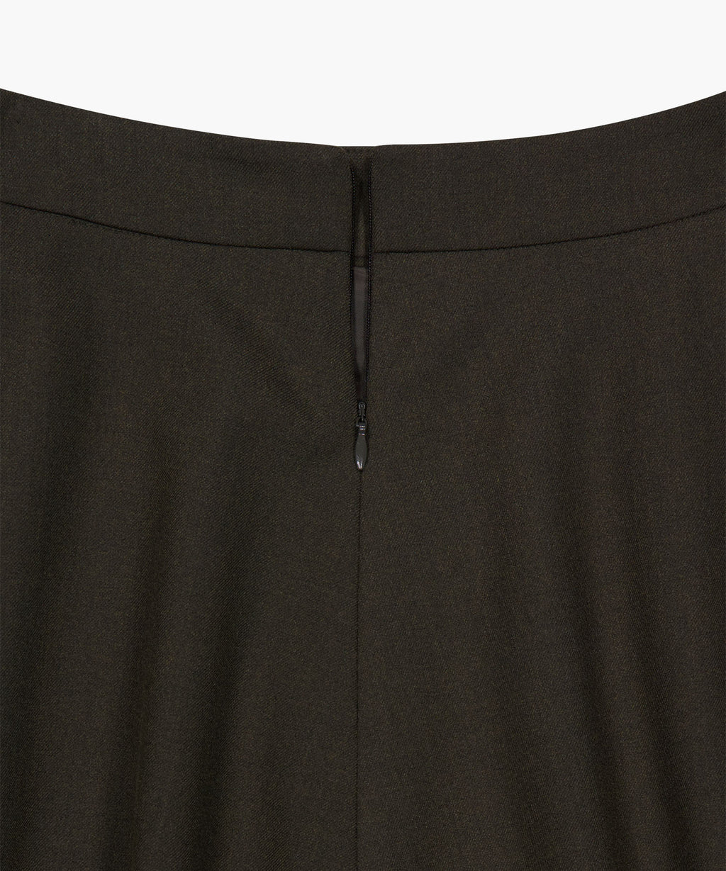 Marithe & Francois Girbaud - Long Flare Skirt (Brown) product image 10 | TRAB K-Fashion Australia