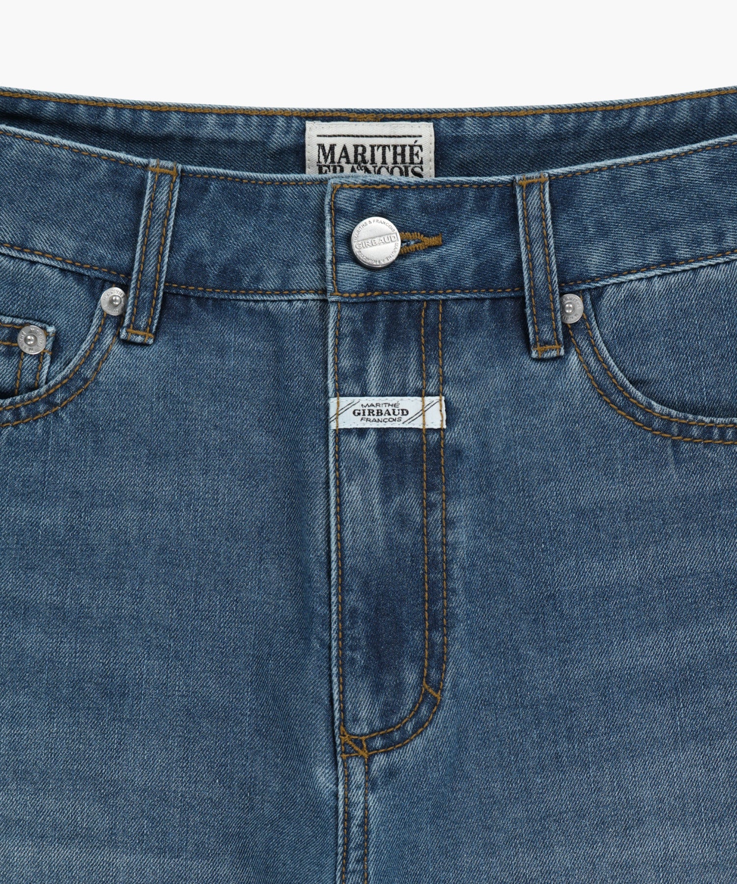 Marithe & Francois Girbaud - Summer Semi Wide Denim Pants (Blue) product image 10 | TRAB K-Fashion Australia