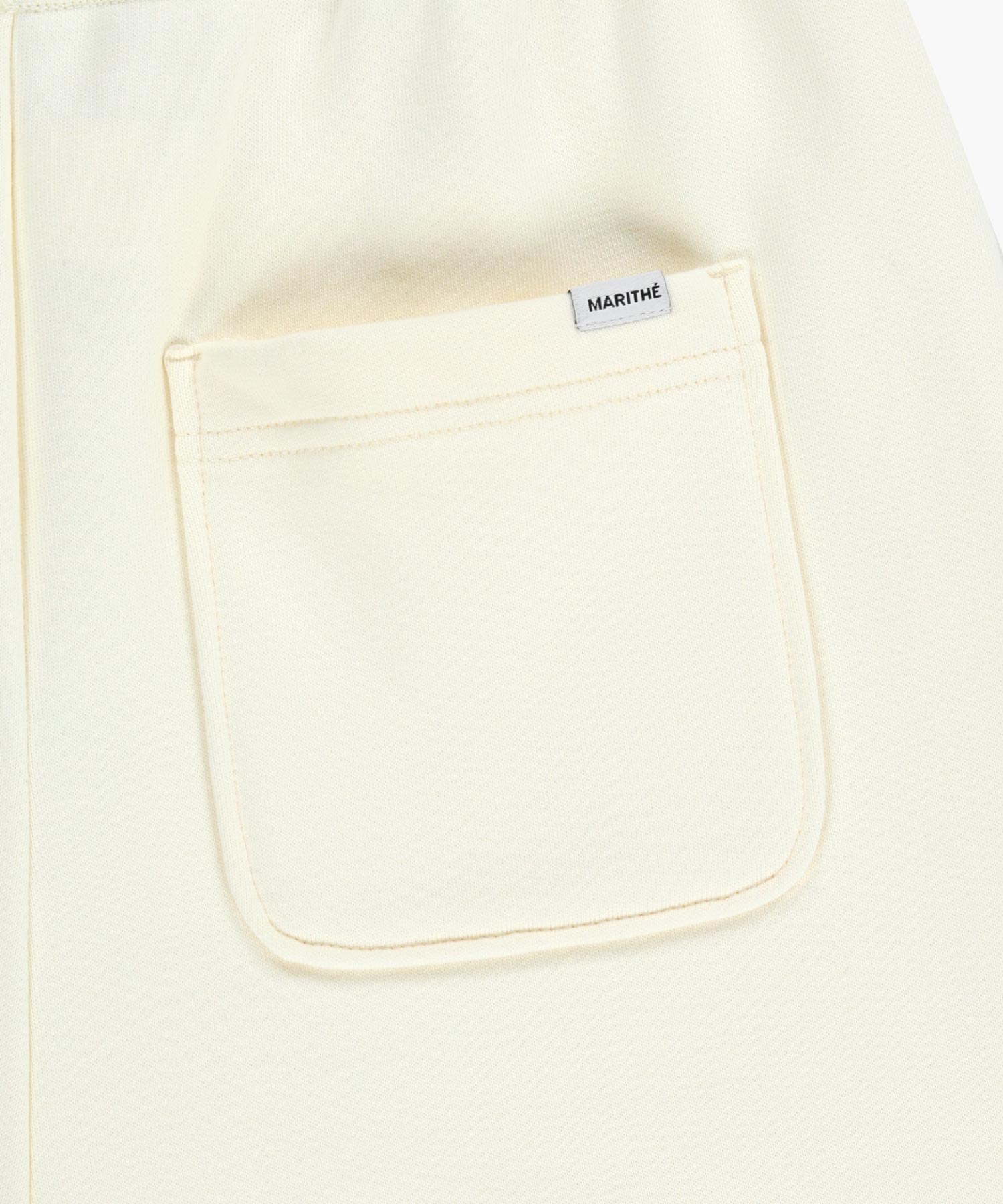Marithe & Francois Girbaud - Regular Logo Sweat Shorts (Ivory) product image 10 | TRAB K-Fashion Australia