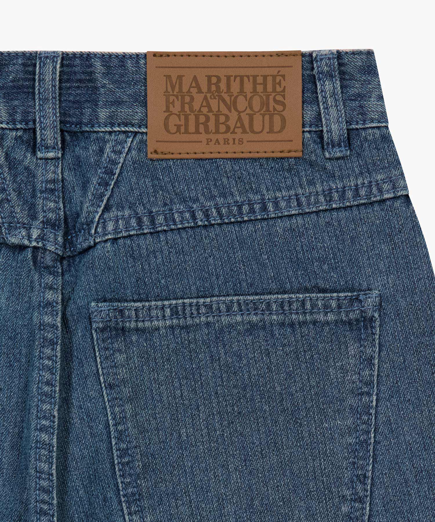 Marithe & Francois Girbaud - High Straight Stripe Denim Pants (Blue) product image 10 | TRAB K-Fashion Australia