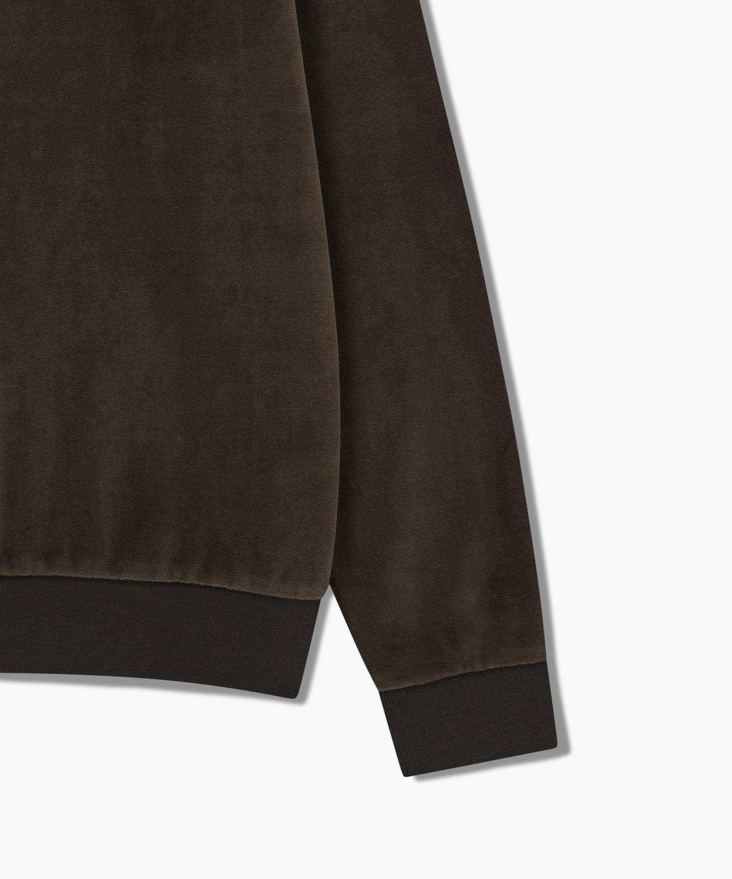 Marithe & Francois Girbaud - Classic Logo Collared Velour Sweatshirt (Brown) product image 10 | TRAB K-Fashion Australia
