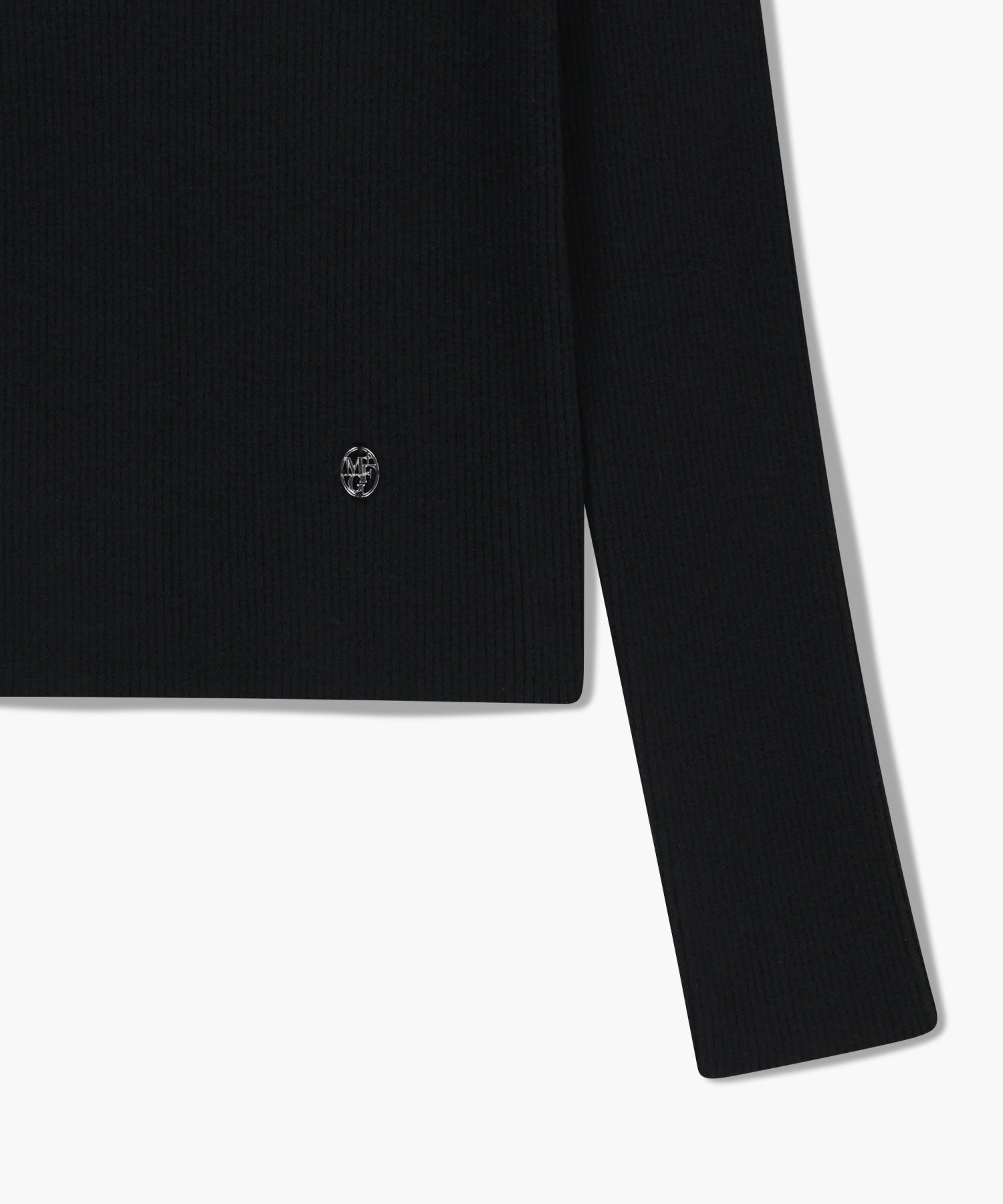Marithe & Francois Girbaud - Circle Logo Neck Point Knit (Black) product image 10 | TRAB K-Fashion Australia