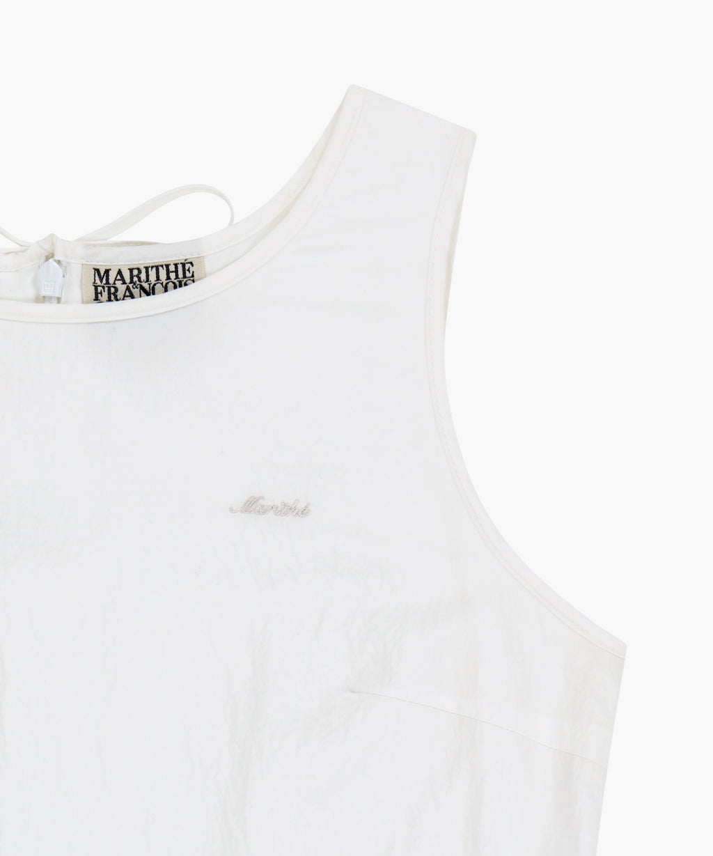 Marithe & Francois Girbaud - Soft Sleeveless Long Dress (White) product image 10 | TRAB K-Fashion Australia