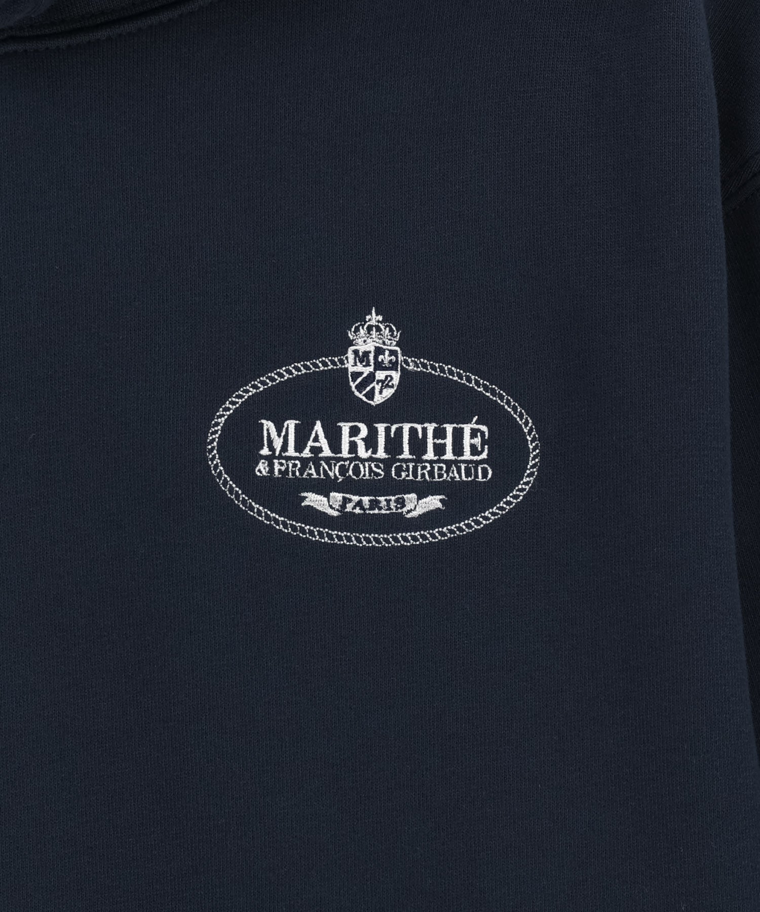 Marithe & Francois Girbaud - Crown Crest Symbol Hoodie (brushed) (Navy) product image 10 | TRAB K-Fashion Australia