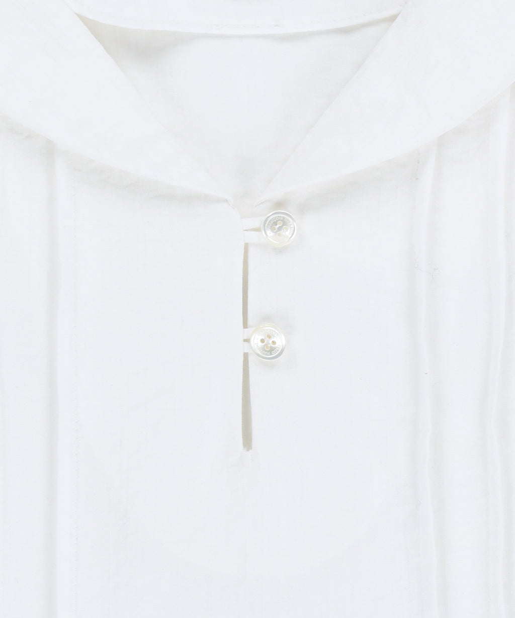 Marithe & Francois Girbaud - Pin Tuck Sailor Half Sleeve Shirt (White) product image 10 | TRAB K-Fashion Australia