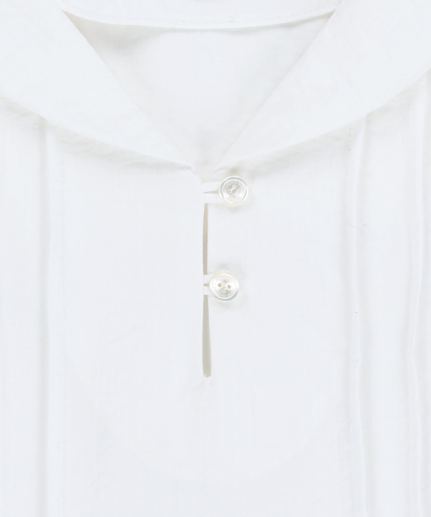 Marithe & Francois Girbaud - Pin Tuck Sailor Half Sleeve Shirt (White) product image 10 | TRAB K-Fashion Australia
