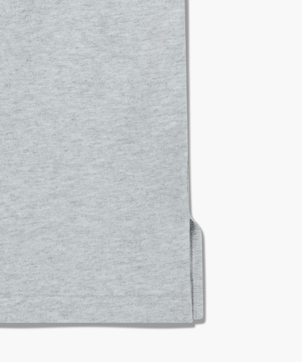 Marithe & Francois Girbaud - Crest Logo Jersey Polo Long Sleeve (Light Heather Gray) product image 10 | TRAB K-Fashion Australia