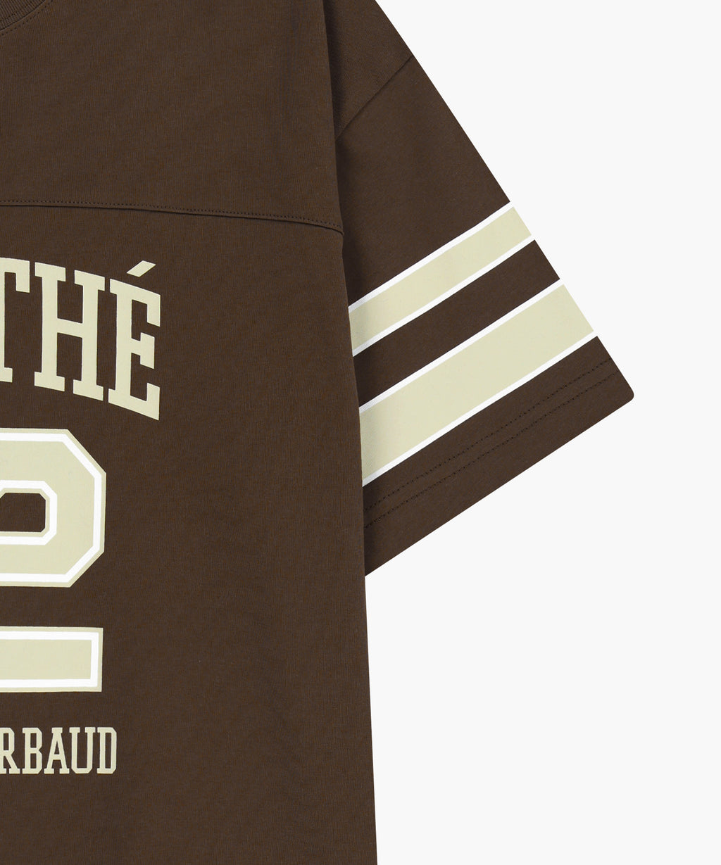 Marithe & Francois Girbaud - Aerocool Football Oversized Tee (Brown) product image 10 | TRAB K-Fashion Australia