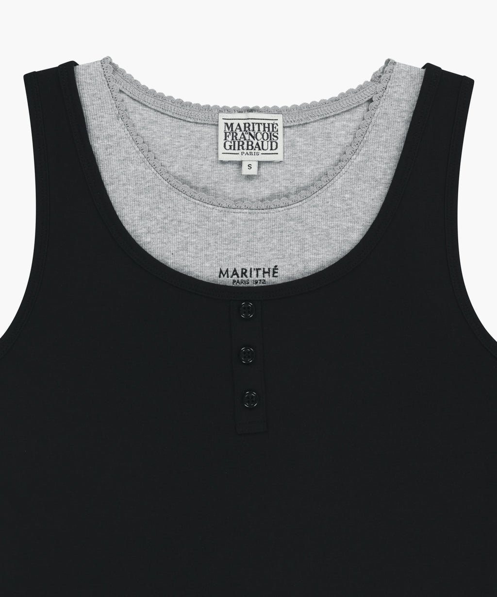 Marithe & Francois Girbaud - Layered Sleeveless (Black) product image 10 | TRAB K-Fashion Australia