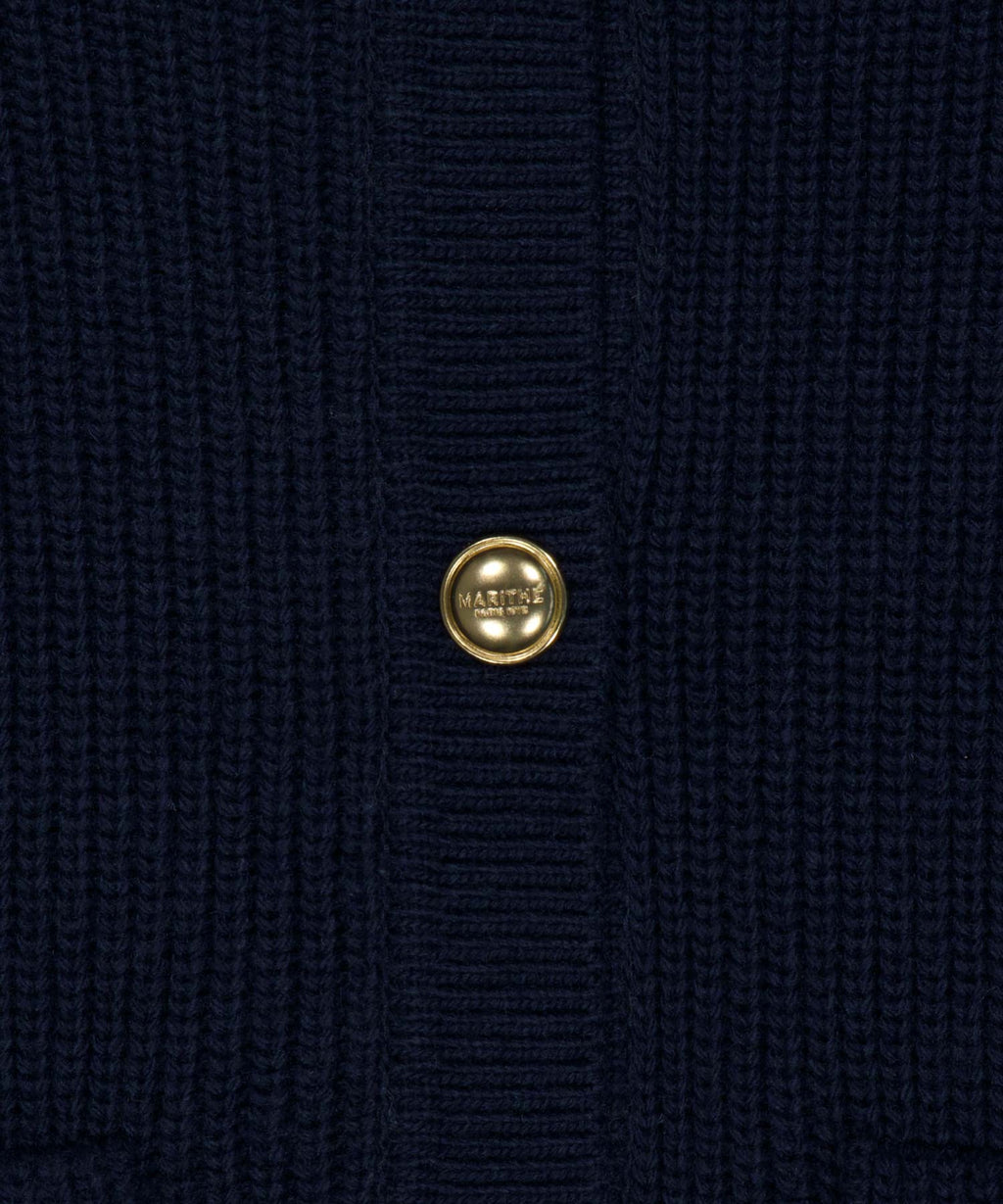 Marithe & Francois Girbaud - Sailor Rib Knit Cardigan (Navy) product image 10 | TRAB K-Fashion Australia
