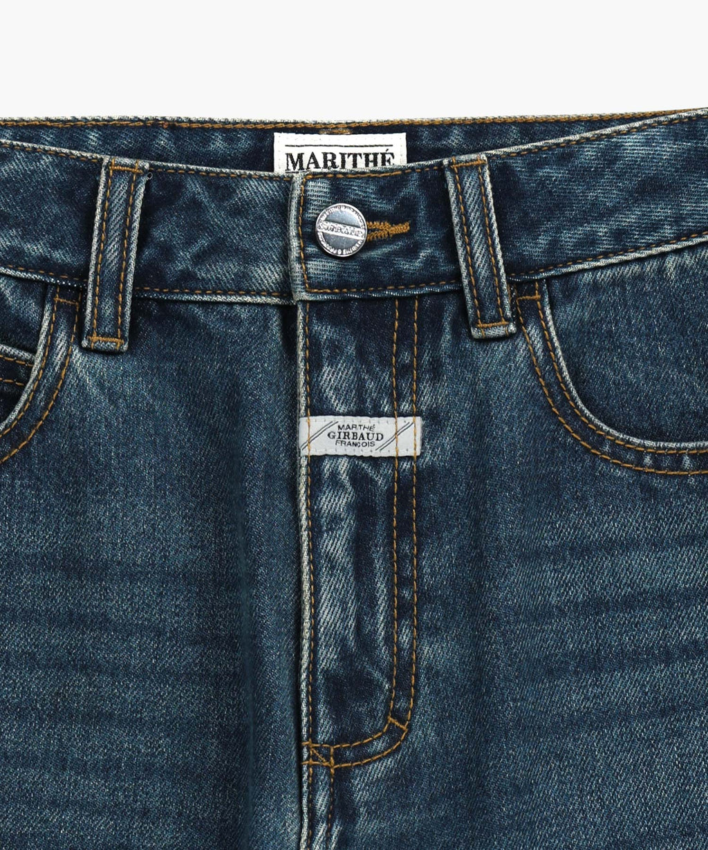 Marithe & Francois Girbaud - High Straight Denim Pants (Dark Blue) product image 10 | TRAB K-Fashion Australia