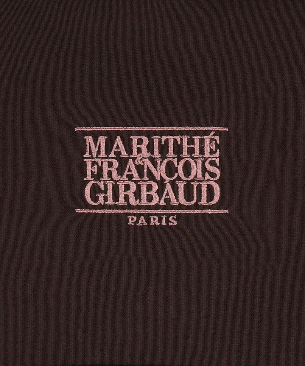 Marithe & Francois Girbaud - Small Classic Logo Crop Hoodie (Brown) product image 10 | TRAB K-Fashion Australia