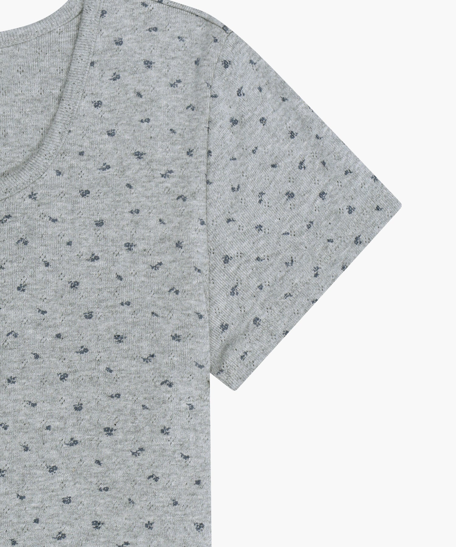Marithe & Francois Girbaud - Flower Slim Crop Tee (Melange Gray) product image 10 | TRAB K-Fashion Australia