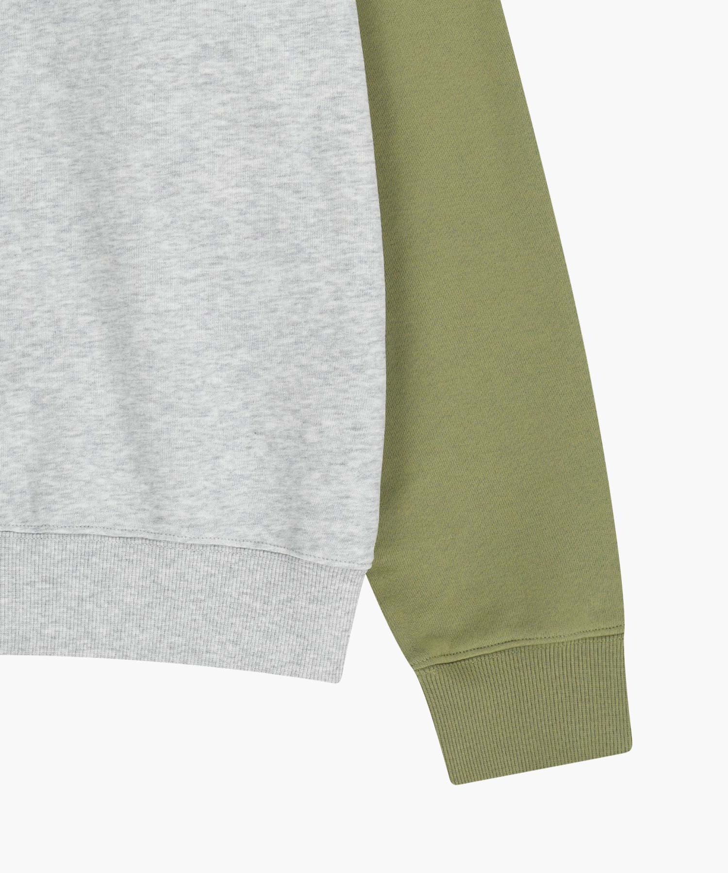 Marithe & Francois Girbaud - Small Classic Logo Color Block Sweatshirt (Khaki) product image 10 | TRAB K-Fashion Australia