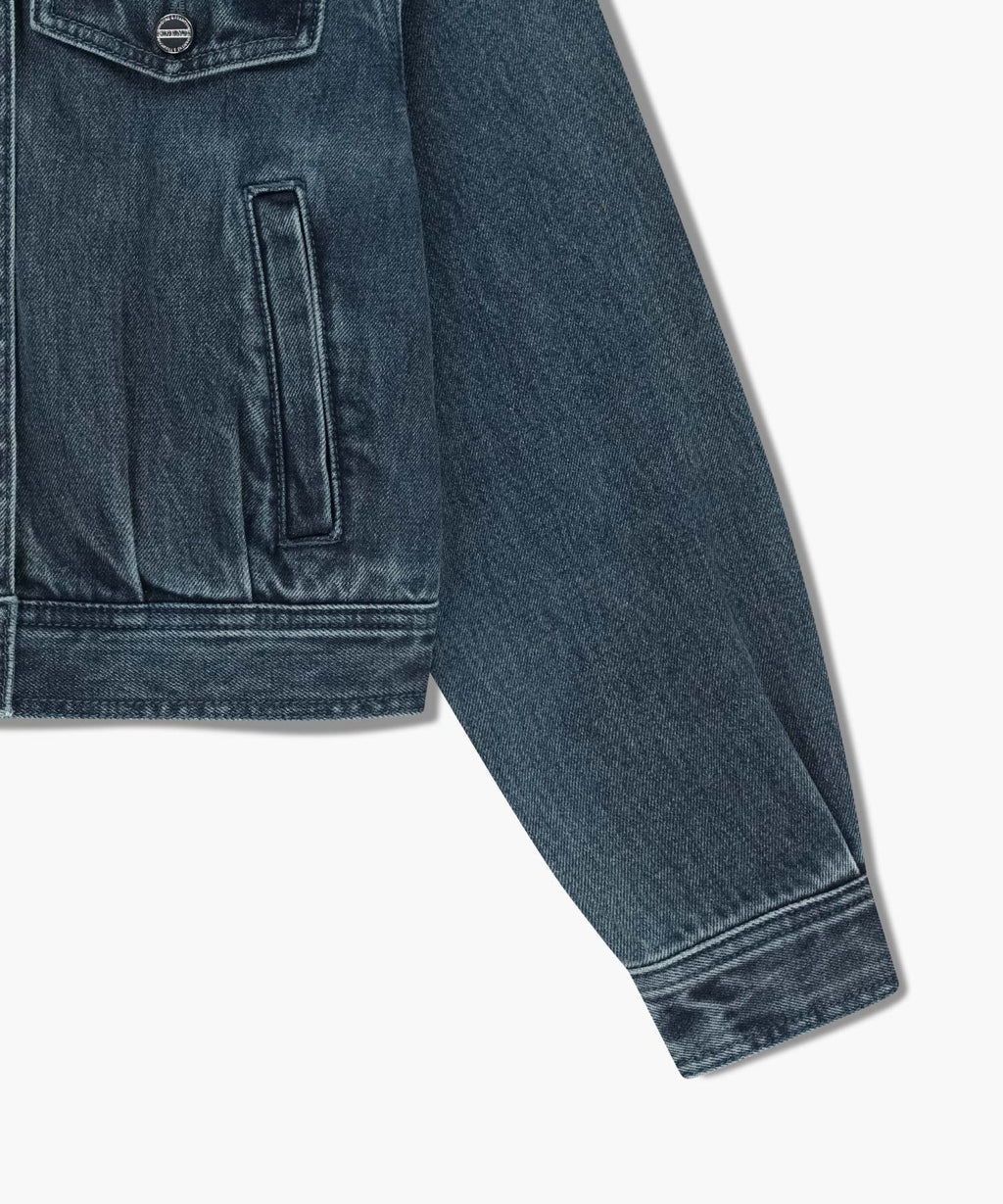 Marithe & Francois Girbaud - Denim Tuck Detail Jacket (Light Blue) product image 10 | TRAB K-Fashion Australia