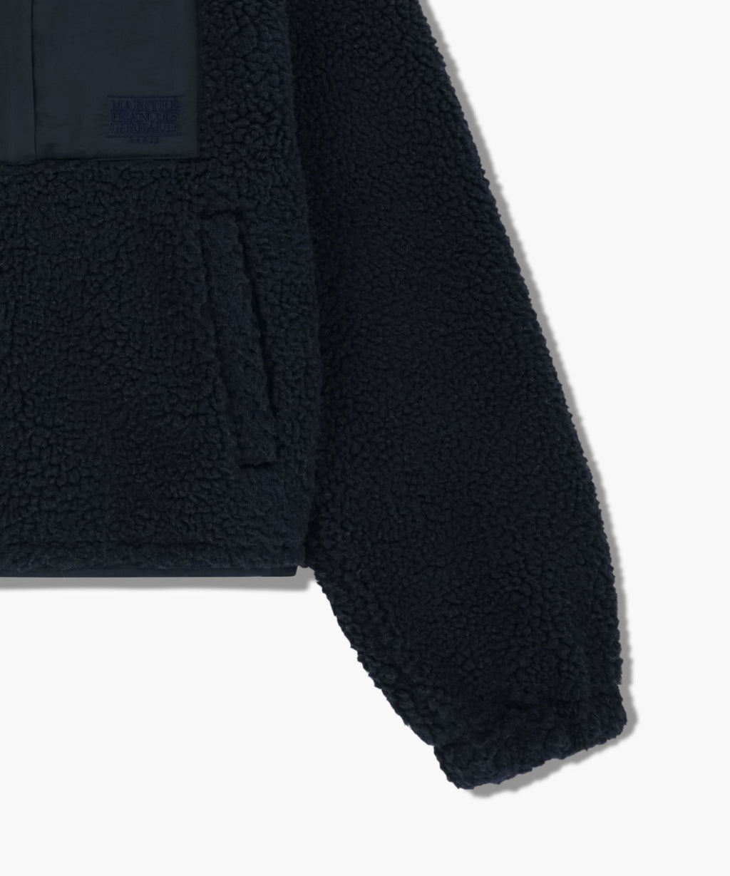 Marithe & Francois Girbaud - Marithe Sport W Fleece Crop Jacket (Navy) product image 10 | TRAB K-Fashion Australia