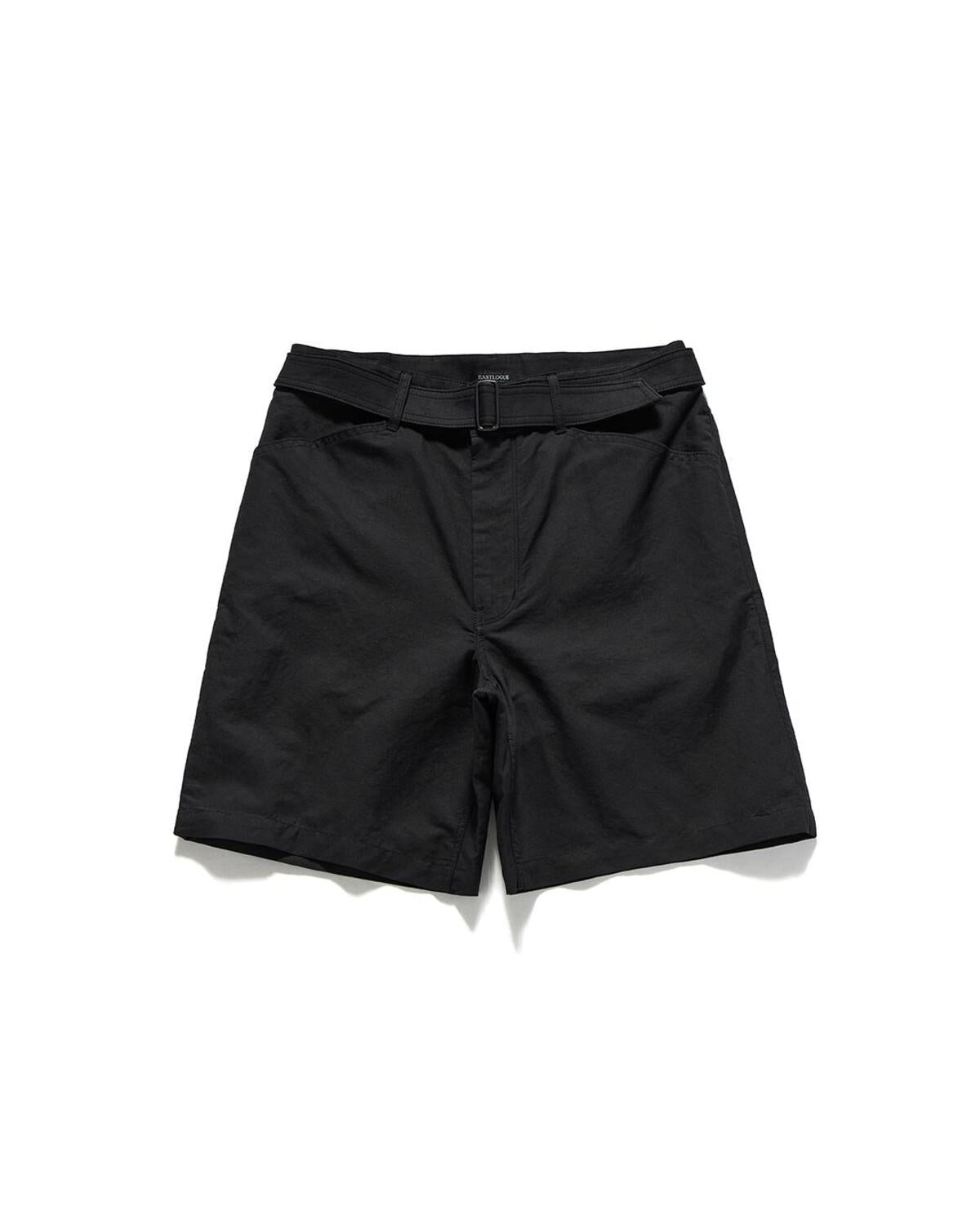 Eastlogue - Belted Shorts (Black Linen) product image 5 | TRAB K-Fashion Australia