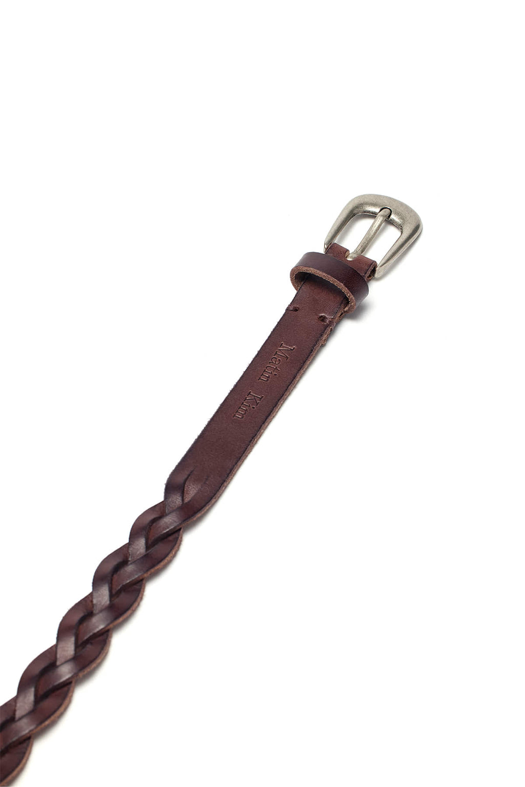 Matin Kim - Weaving Leather Belt (Brown) product image 4 | TRAB K-Fashion Australia