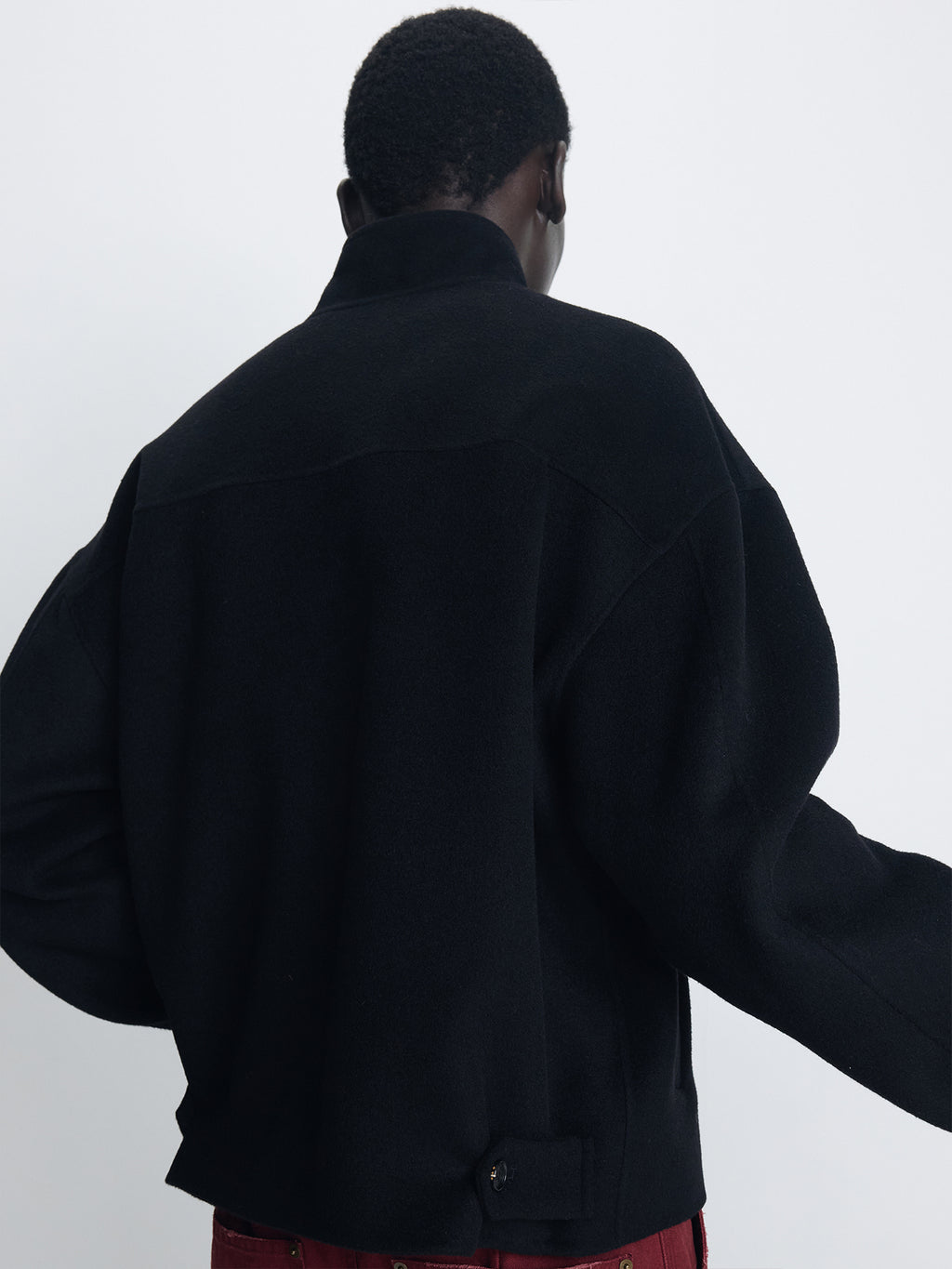 Tonywack - Wool And Cashmere Handmade Harrington (Black) product image 6 | TRAB K-Fashion Australia