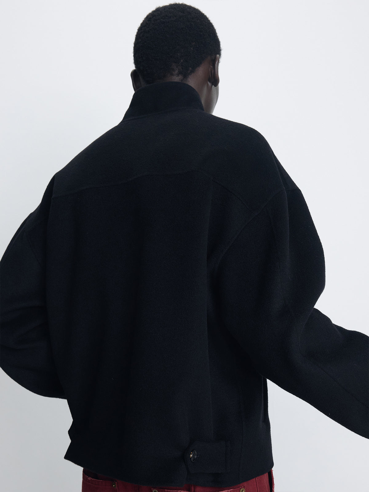 Tonywack - Wool And Cashmere Handmade Harrington (Black) product image 6 | TRAB K-Fashion Australia