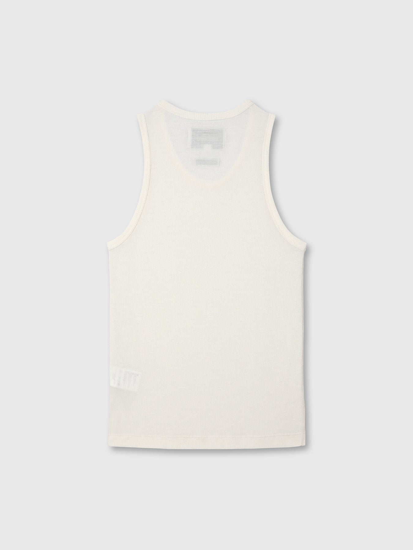 Tonywack - Super Fine Wool Ribbed Sleeveless (Japanese Fabric) (Ecru) product image 8 | TRAB K-Fashion Australia