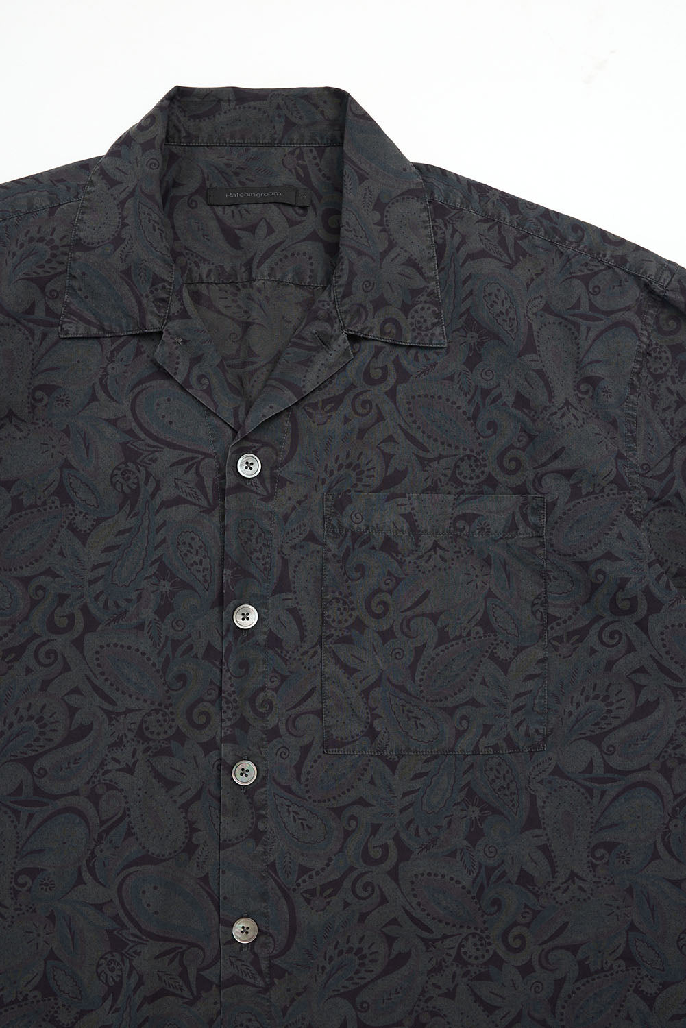 Hatchingroom - Box Shirt Dyed Paisley (Charcoal) product image 3 | TRAB K-Fashion Australia