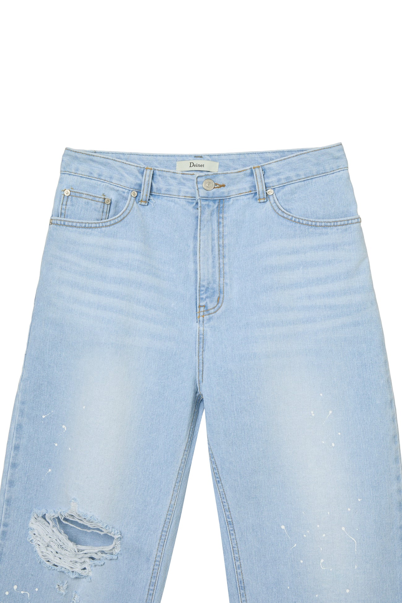 Deinet - Painted Logo Point Jeans (Light Blue) product image 13 | TRAB K-Fashion Australia