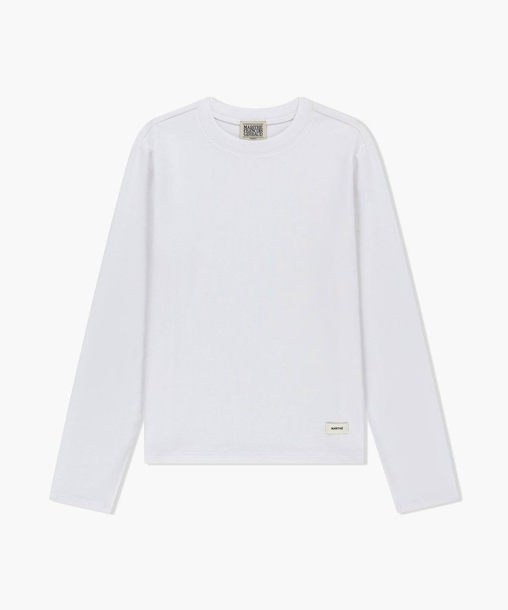 Marithe & Francois Girbaud - Basic Long Sleeve (White) product image 5 | TRAB K-Fashion Australia