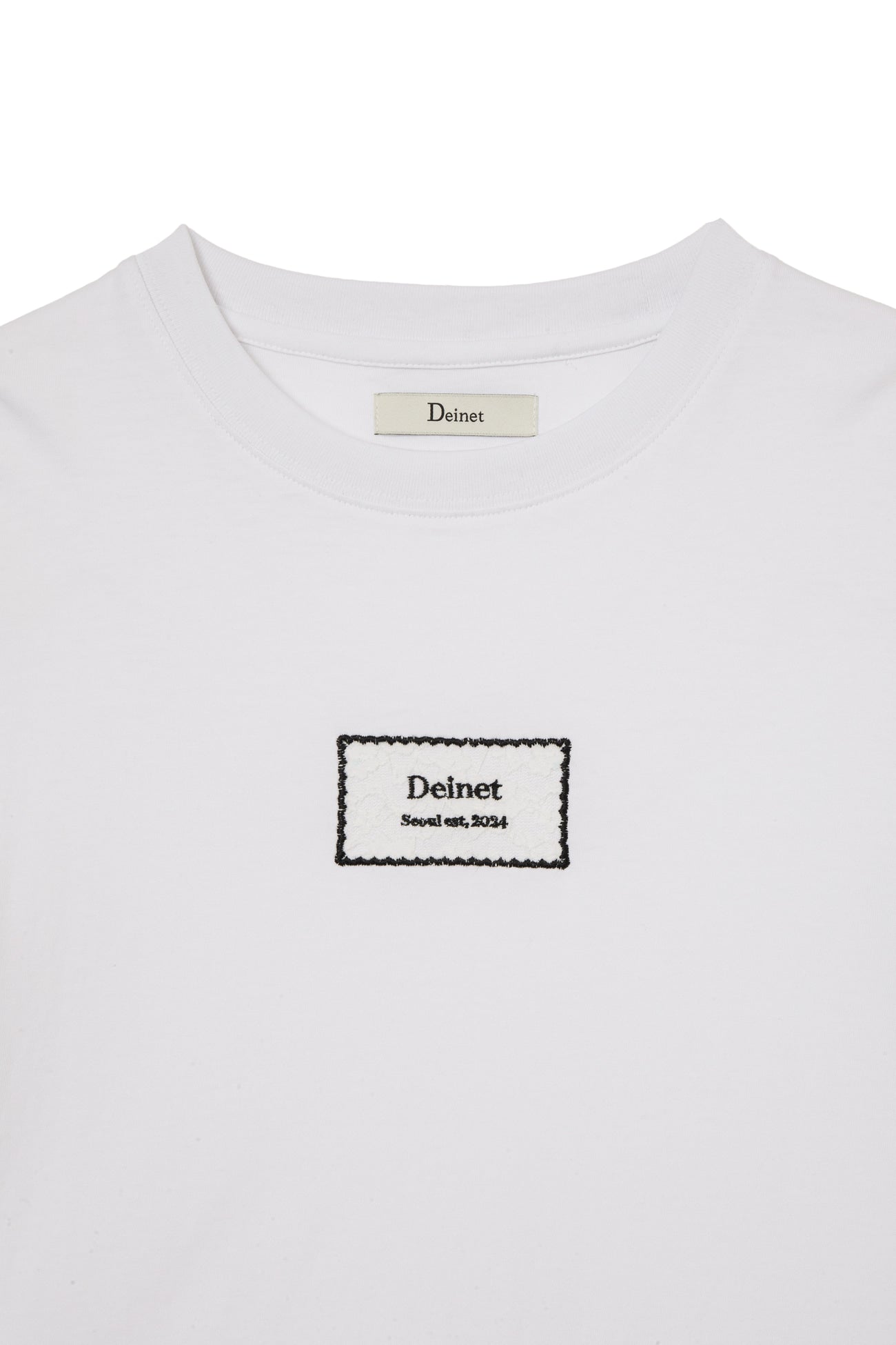 Deinet - Laced Patch T-Shirt (White) product image 3 | TRAB K-Fashion Australia