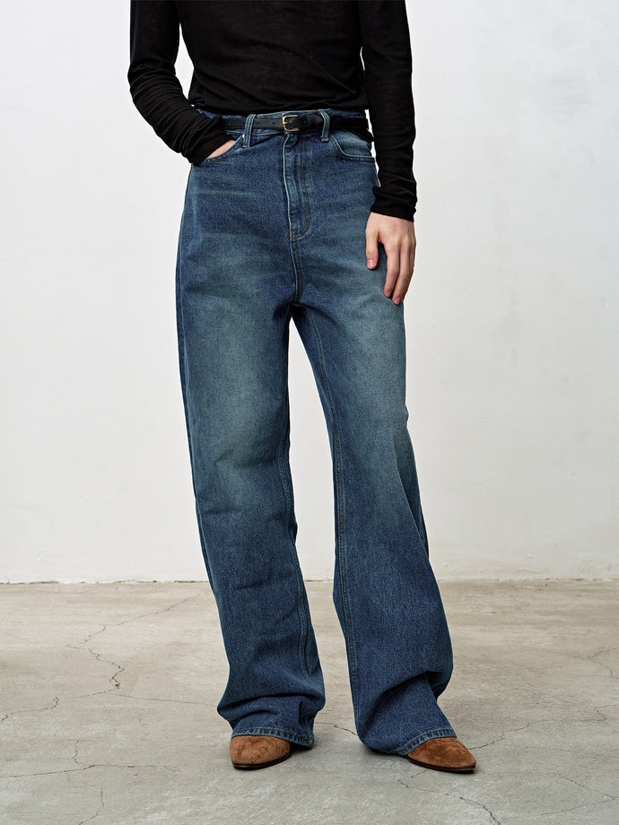 Tonywack - Wide-Leg Denim Jeans (Mid Blue) product image 7 | TRAB K-Fashion Australia