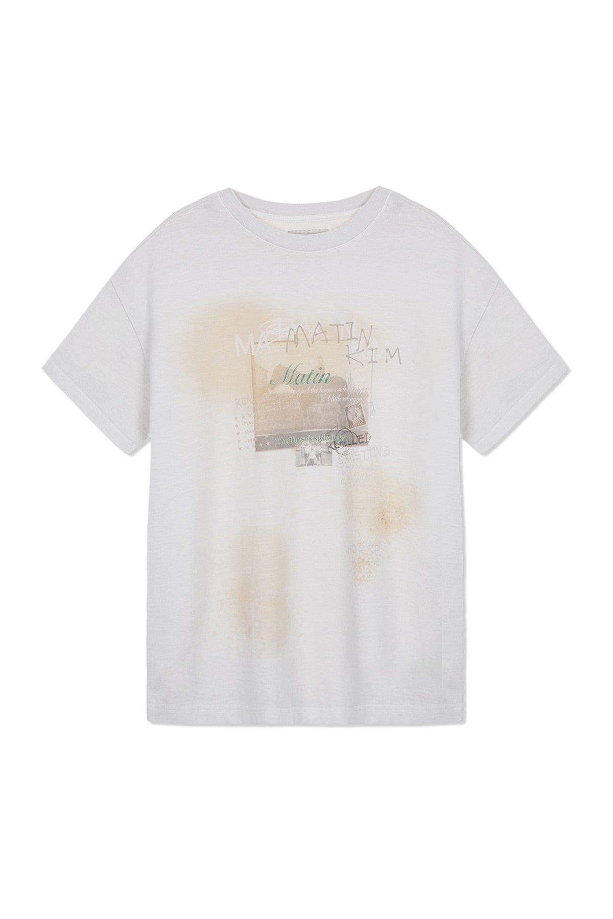 Matin Kim - Matin Lny 26 Pigment Logo Top (Ivory) product image 1 | TRAB K-Fashion Australia