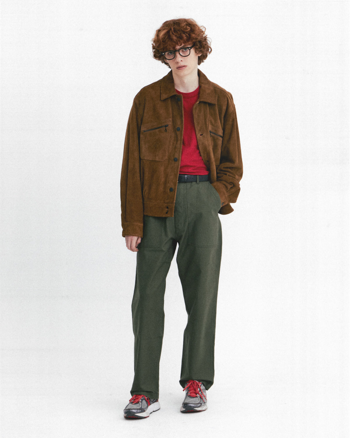 Eastlogue - Workers Blouson Leather Jacket (Brown Nubuck) product image 5 | TRAB K-Fashion Australia
