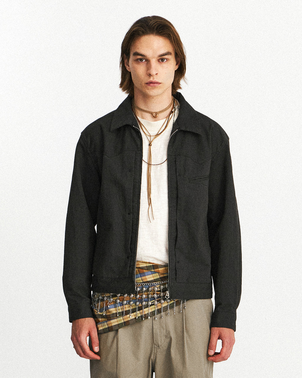 Eastlogue - Western Trucker Jacket (Black) product image 2 | TRAB K-Fashion Australia